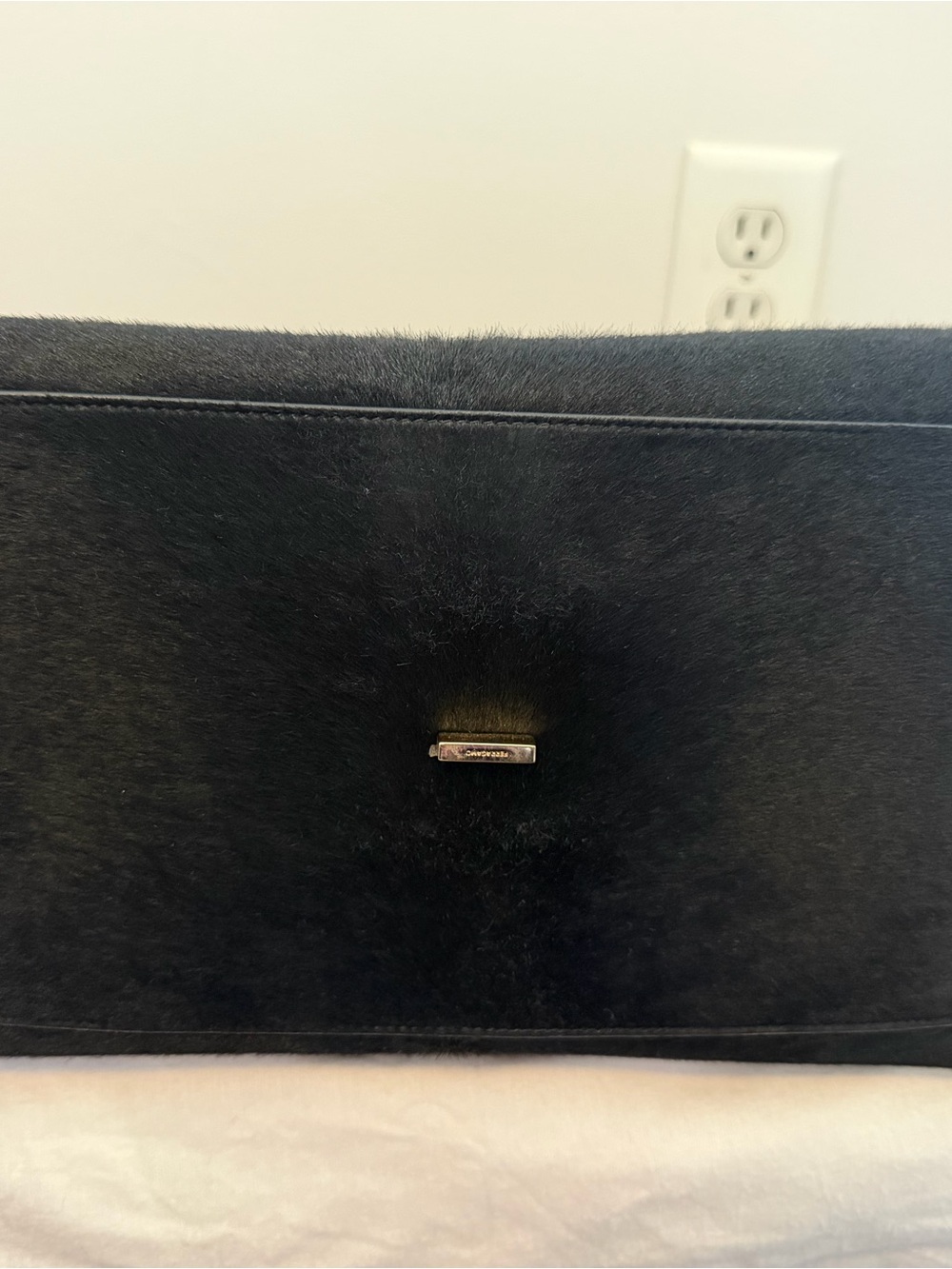 Like New Authentic Ferragamo Pony Hair Hug Bag (Large) - Picture 6 of 10